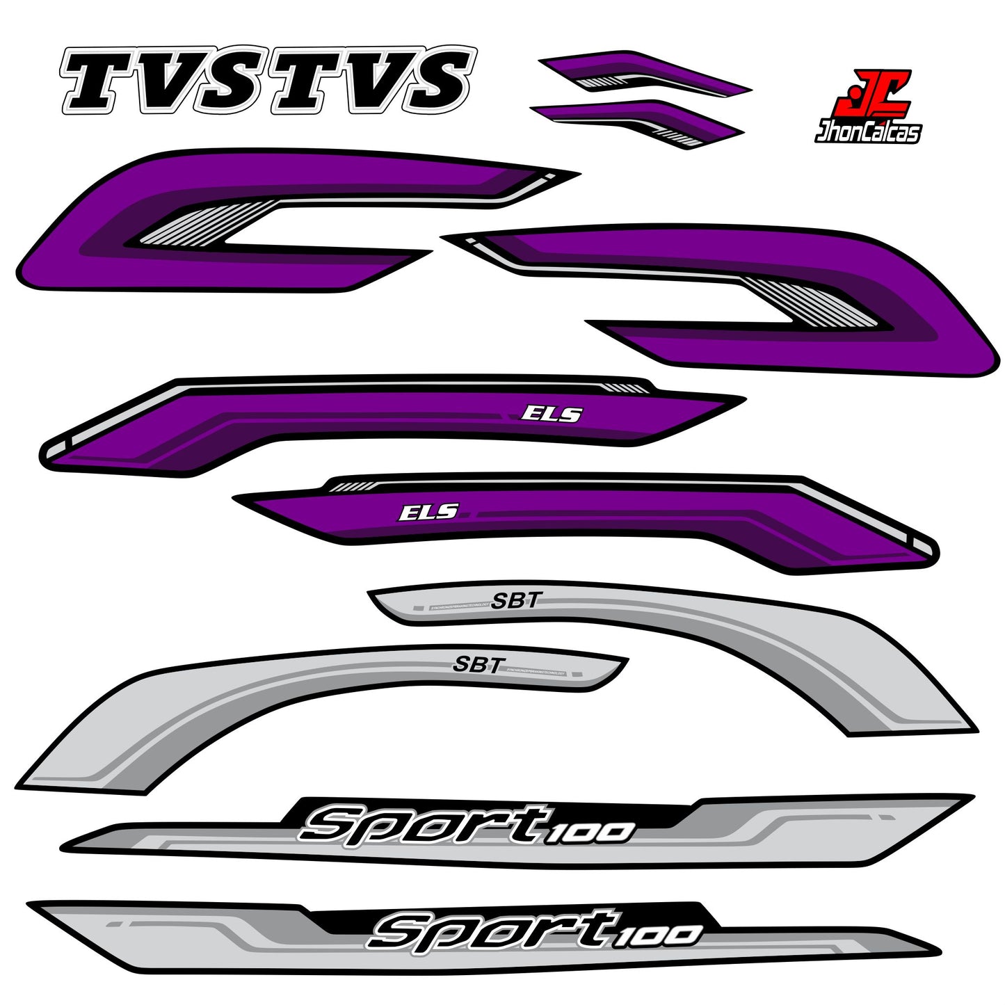 CALCAS TVS 100 SPORT ELS 2026