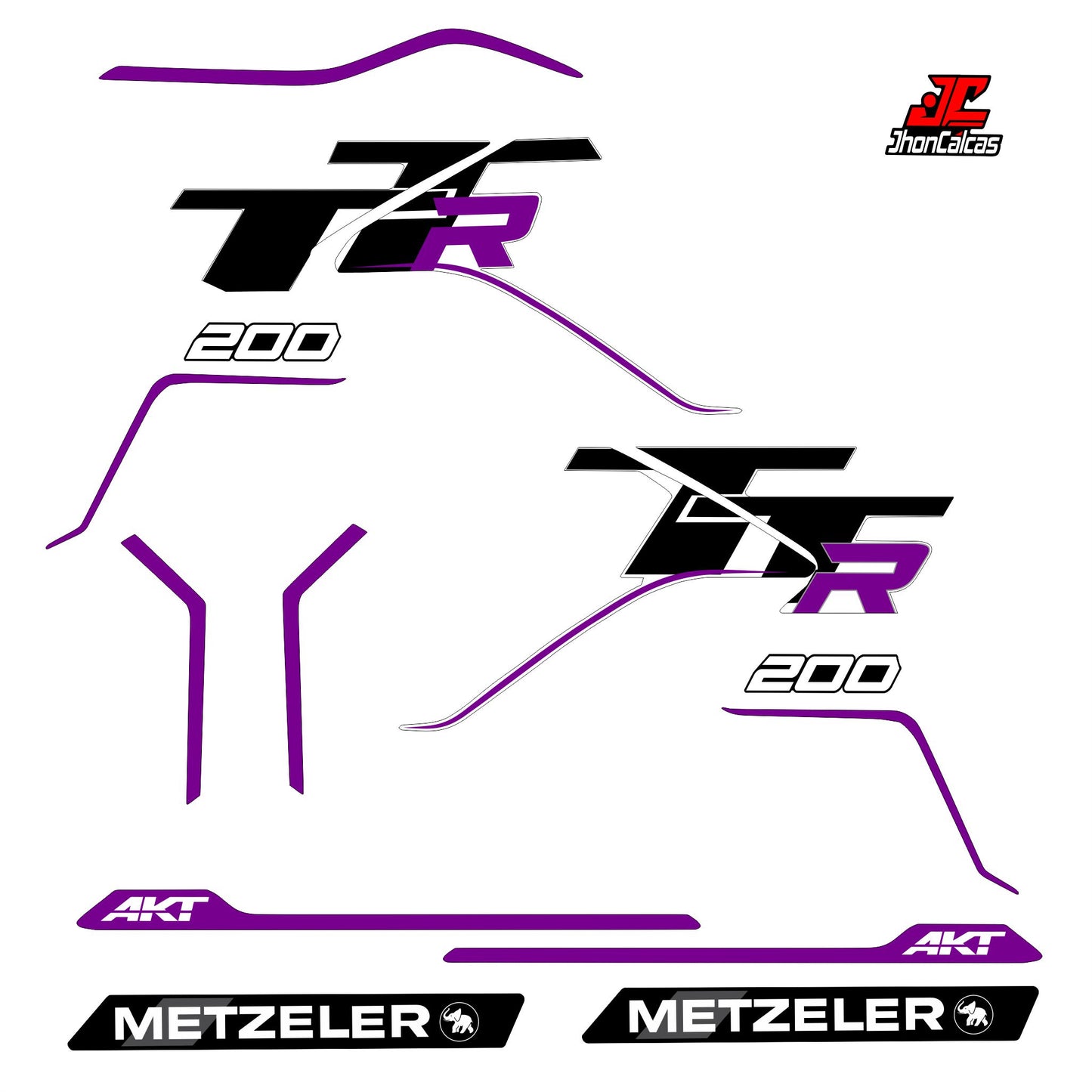 CALCAS TTR 200 2027 MOTO BLANCA