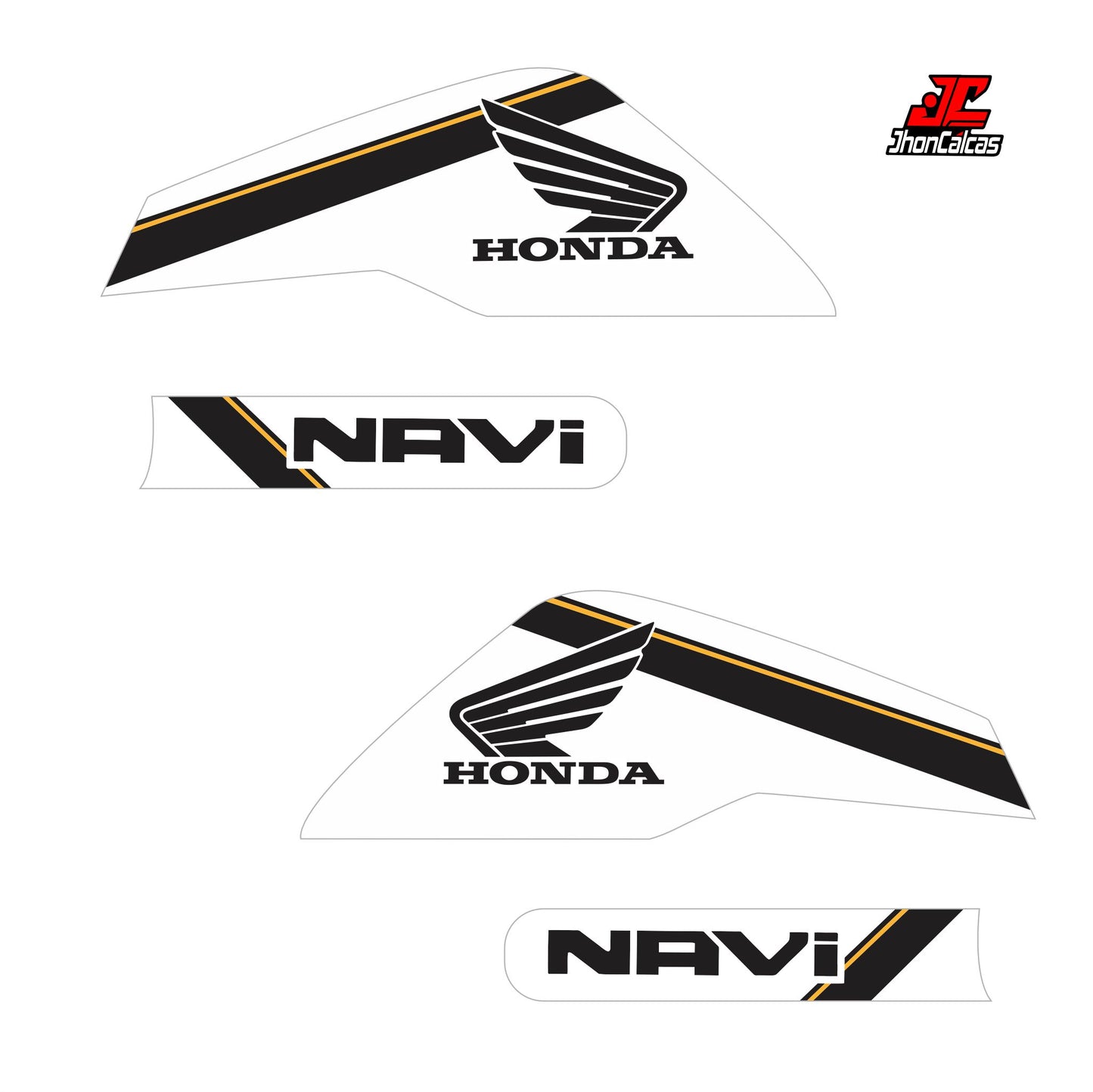 CALCAS HONDA NAVI REF 005 MOTO BLANCA