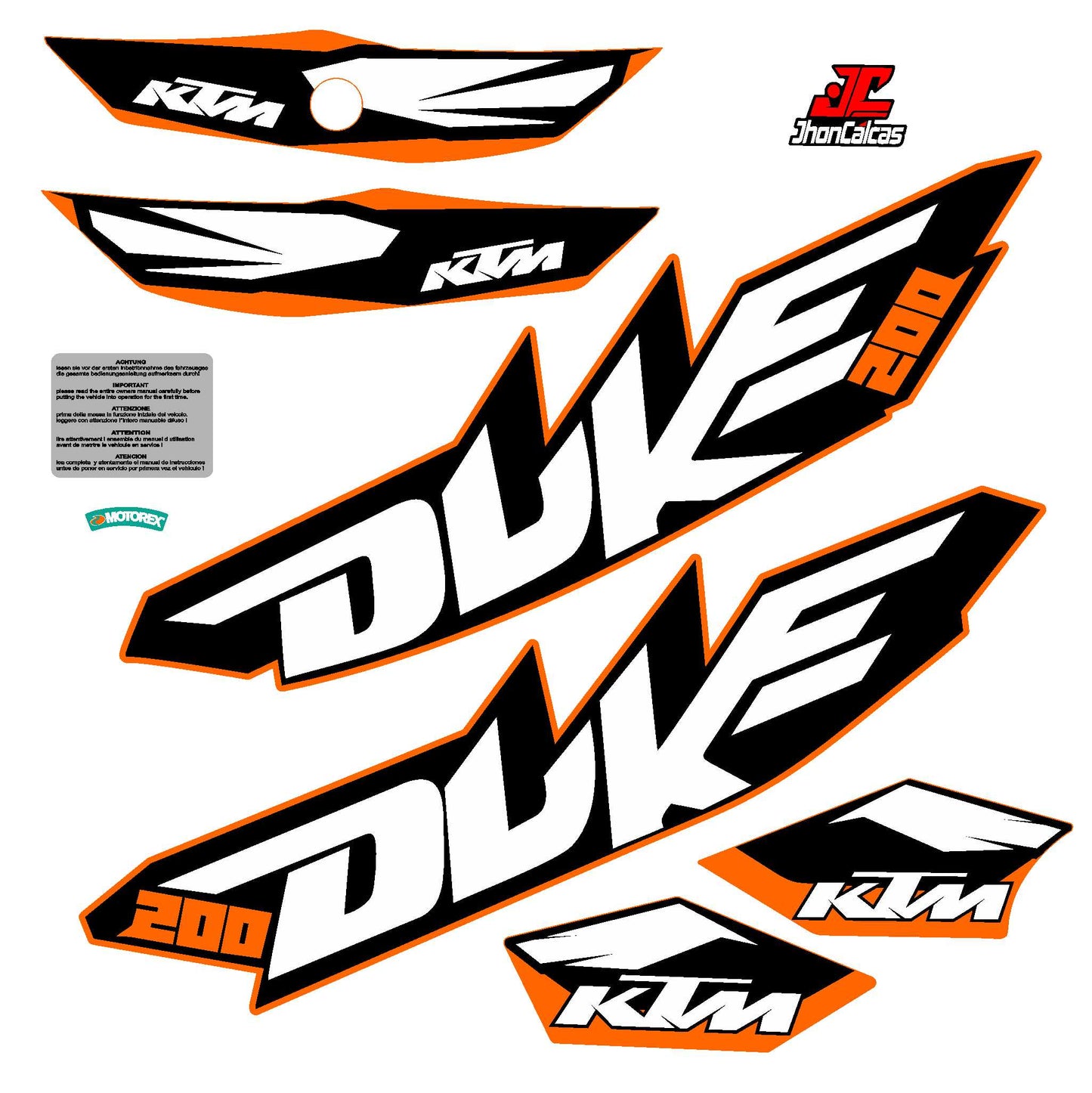 CALCAS DUKE 200 REF 002