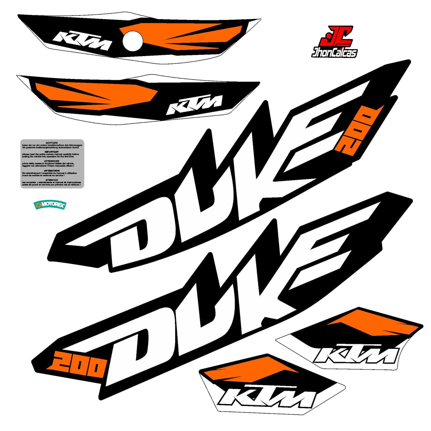 CALCAS DUKE 200 REF 002