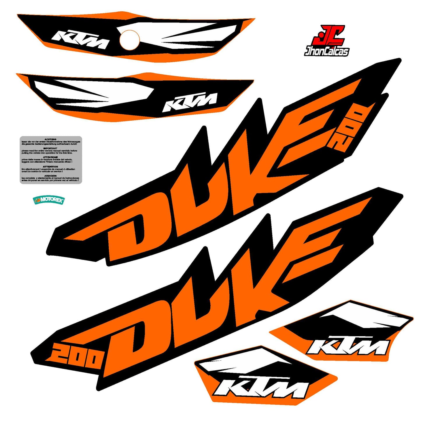 CALCAS DUKE 200 REF 002