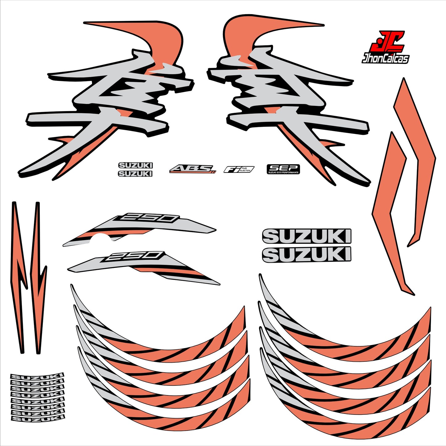 CALCAS GIXXER 250 SF HAYABUSA