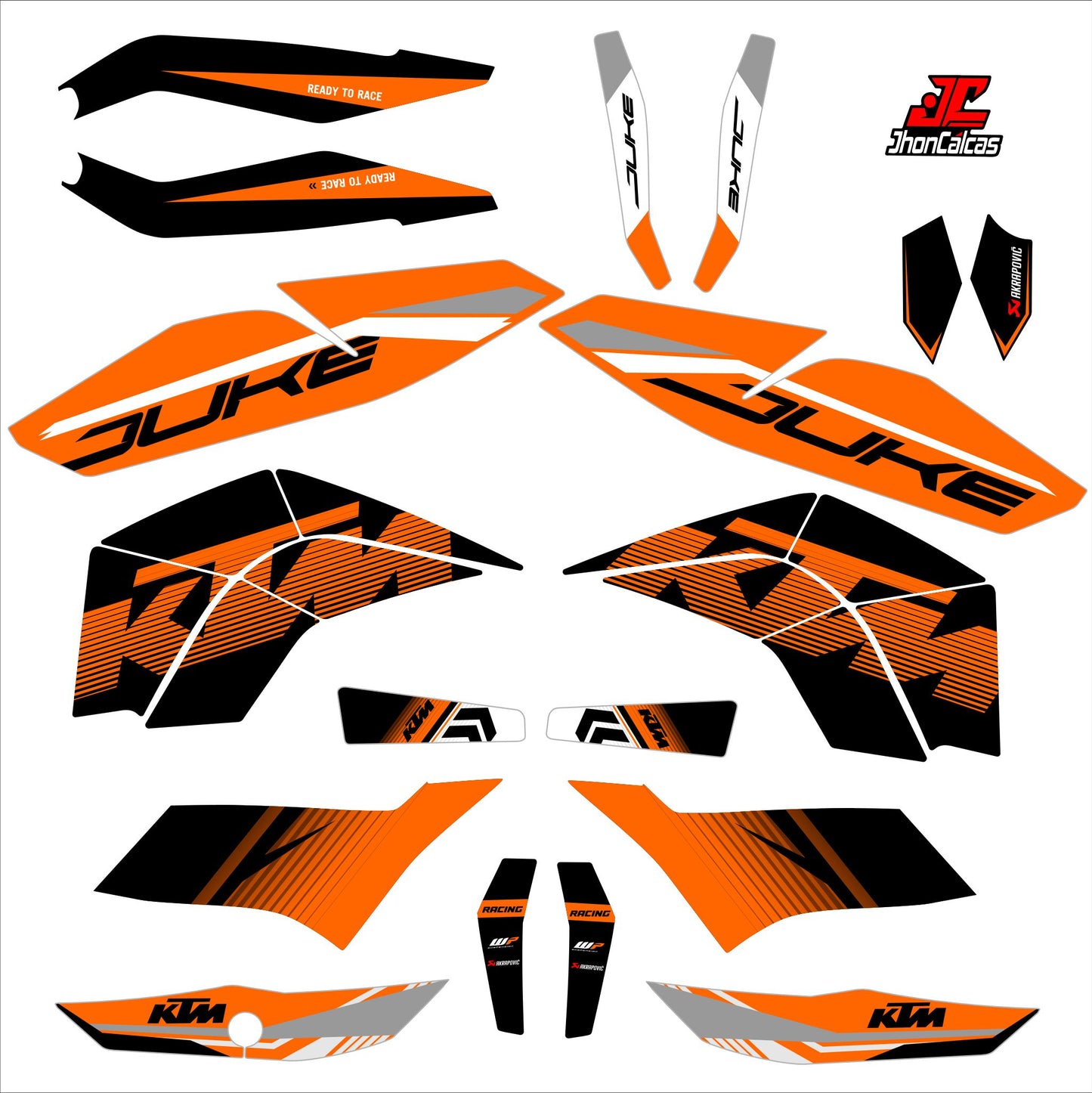  CALCAS DUKE 200 PERSONALIZADAS REF 002