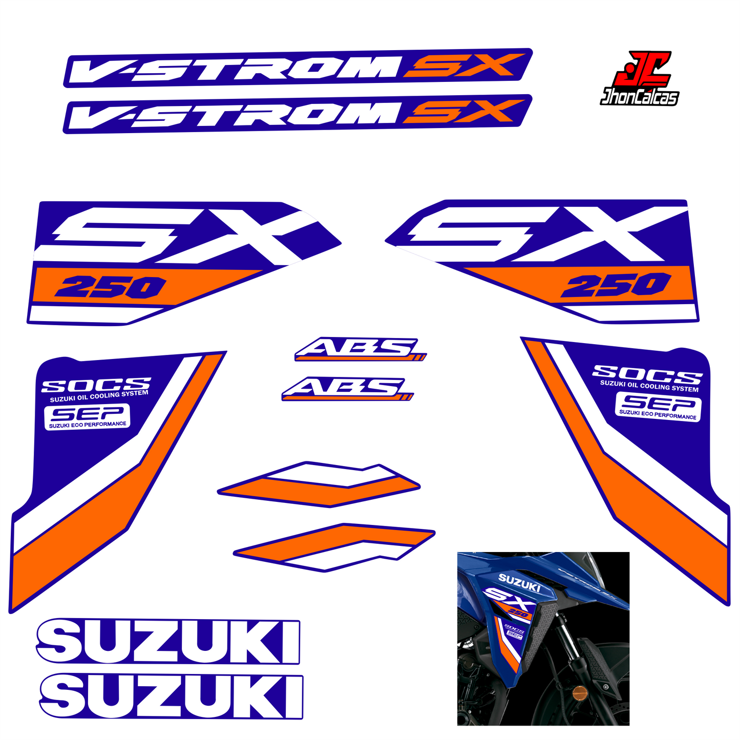 CALCAS VSTROM SX 250 2026- MOTO AZUL