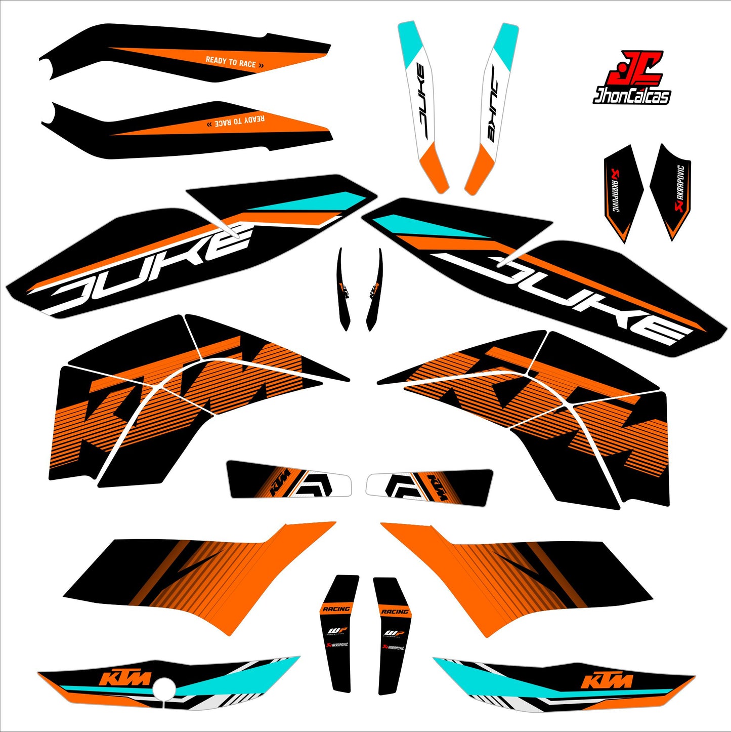  CALCAS DUKE 200 PERSONALIZADAS REF 002