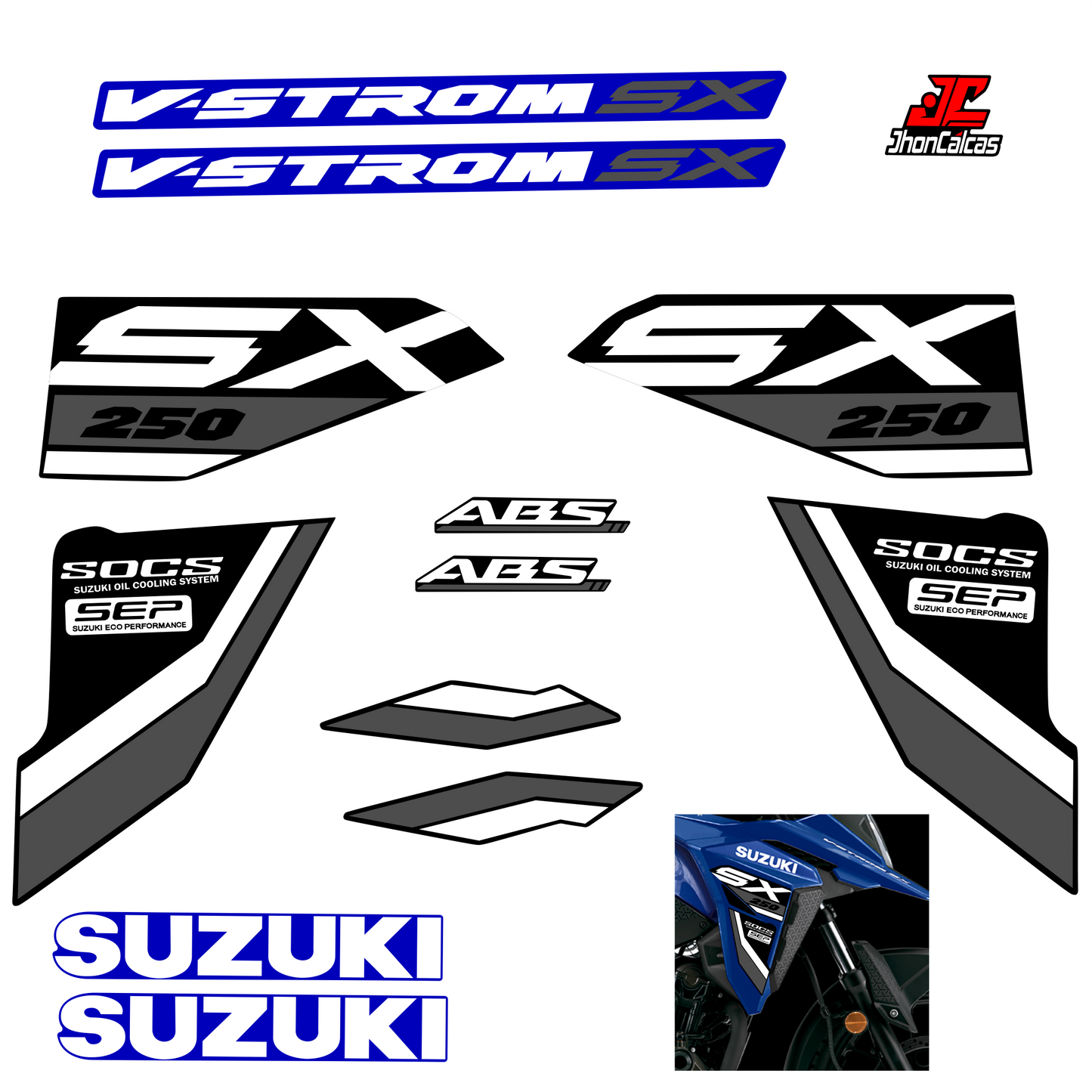 CALCAS VSTROM SX 250 2026- MOTO AZUL