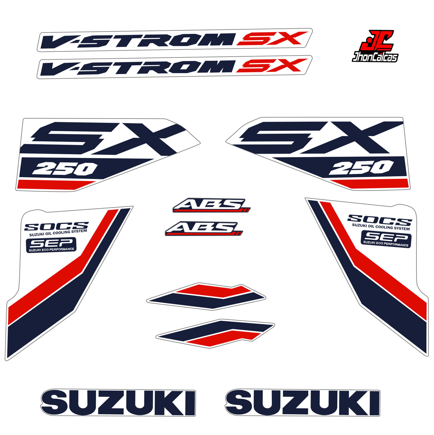 CALCAS VSTROM SX 250 2026- MOTO BLANCA
