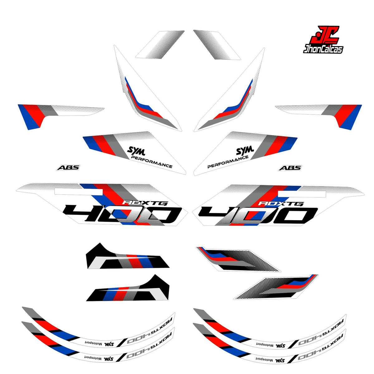 CALCAS ADX TG 400 MOTO BLANCA