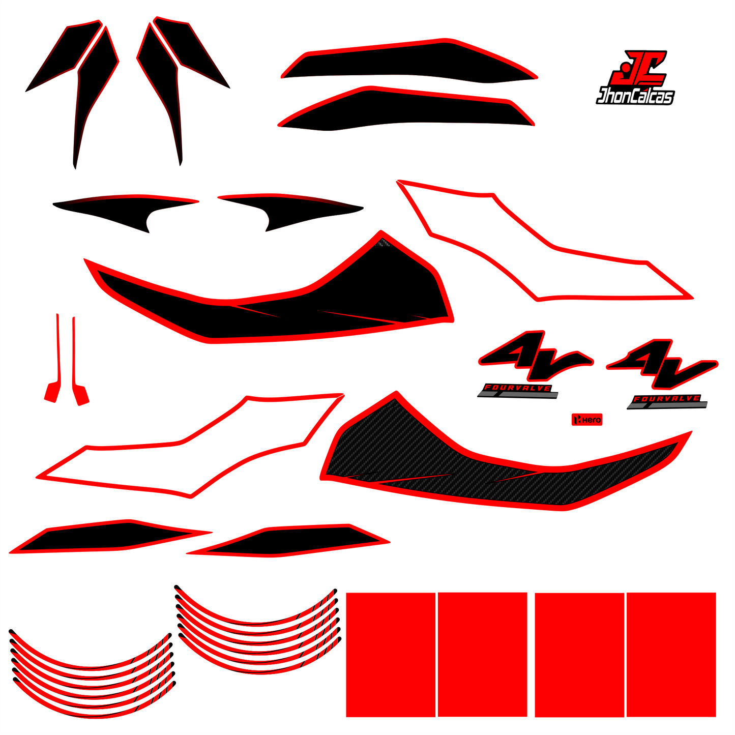KIT PERSONALIZADO HUNK 4V