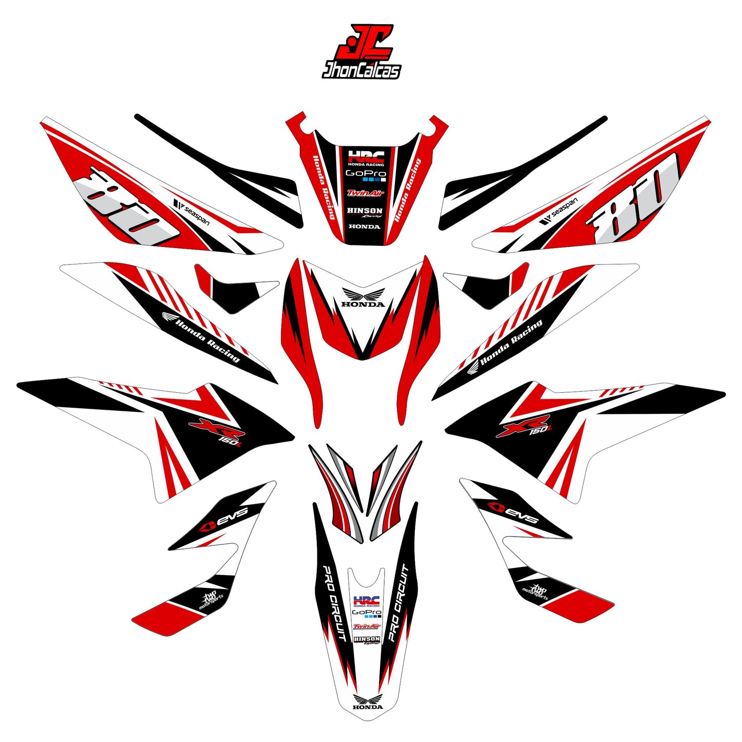 KIT PERSONALIZADO DE XR 150L