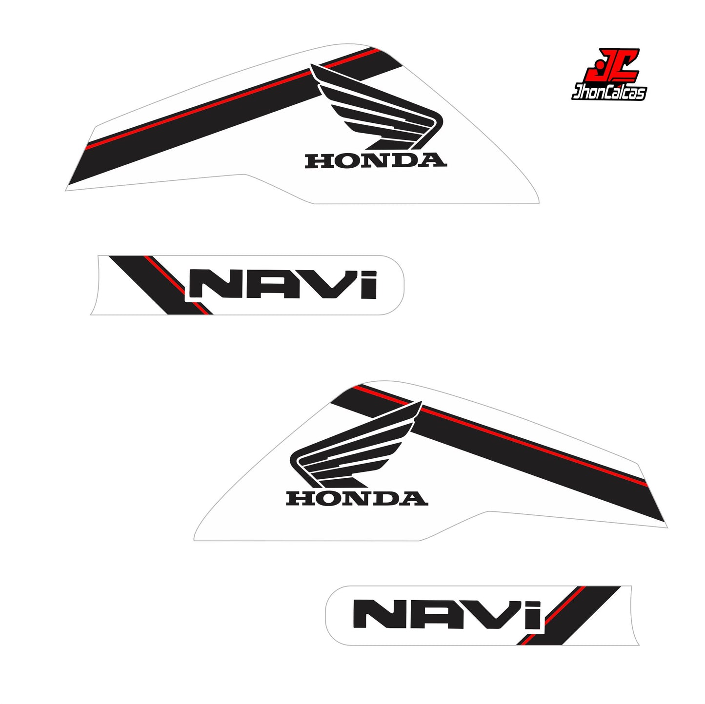 CALCAS HONDA NAVI REF 005 MOTO BLANCA