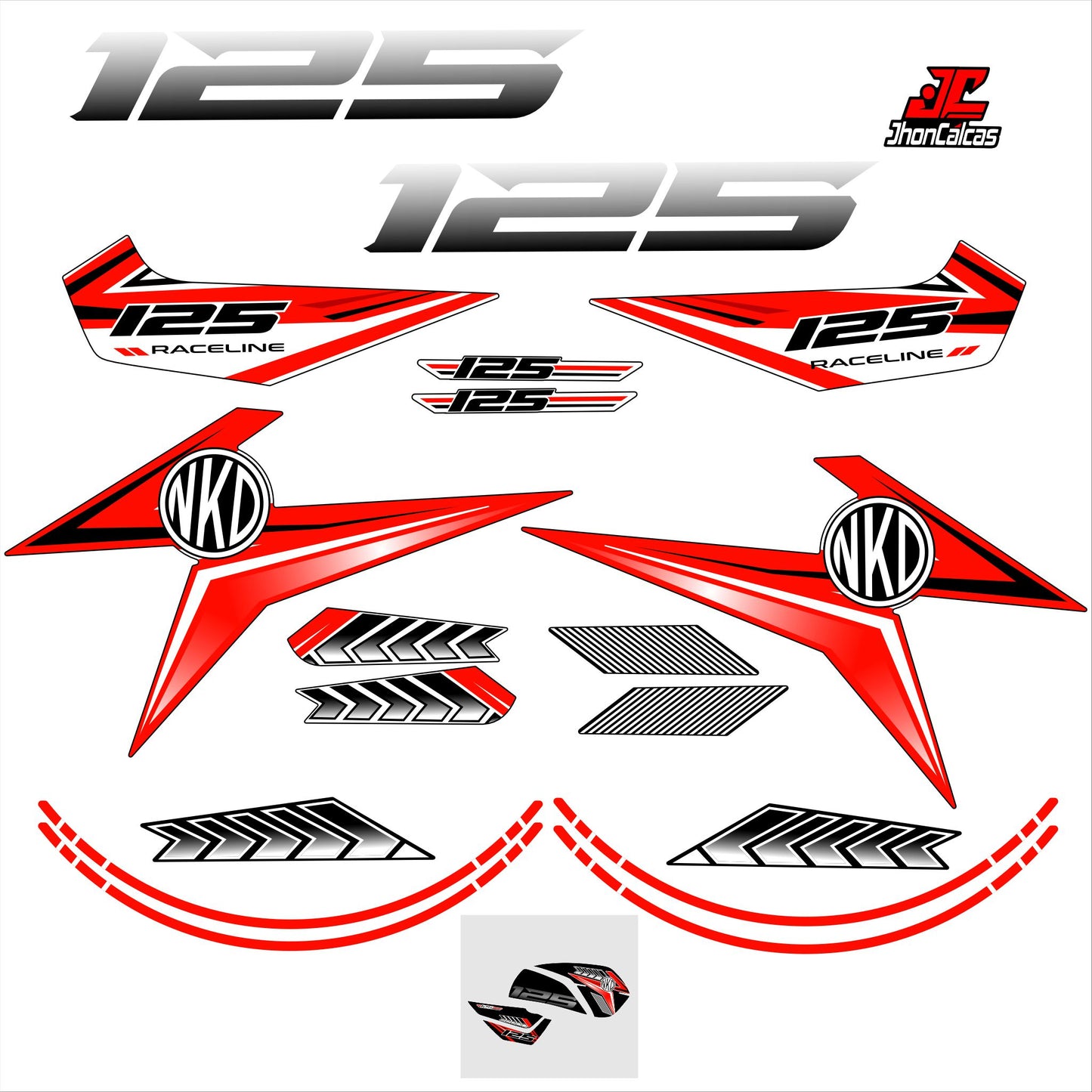 CALCAS NKD REF 006 MOTO NEGRA