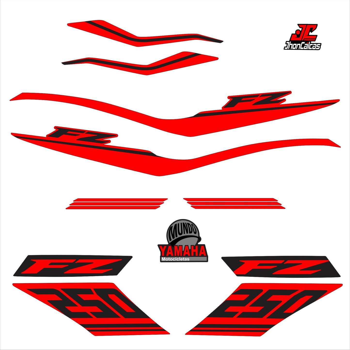 CALCAS FZ 250 LINEAS