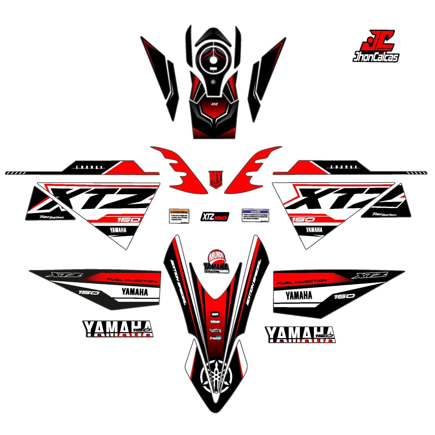 CALCAS FULL XTZ 150 ENDURO SPORT MOTO BLANCA