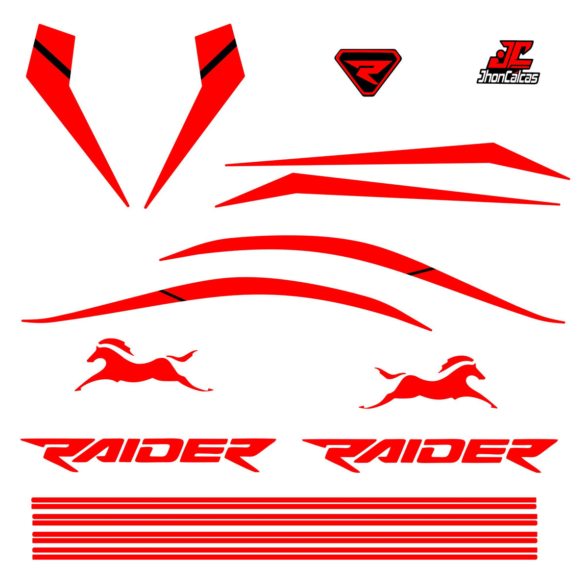 KIT PERSONALIZADO RAIDER REF 004