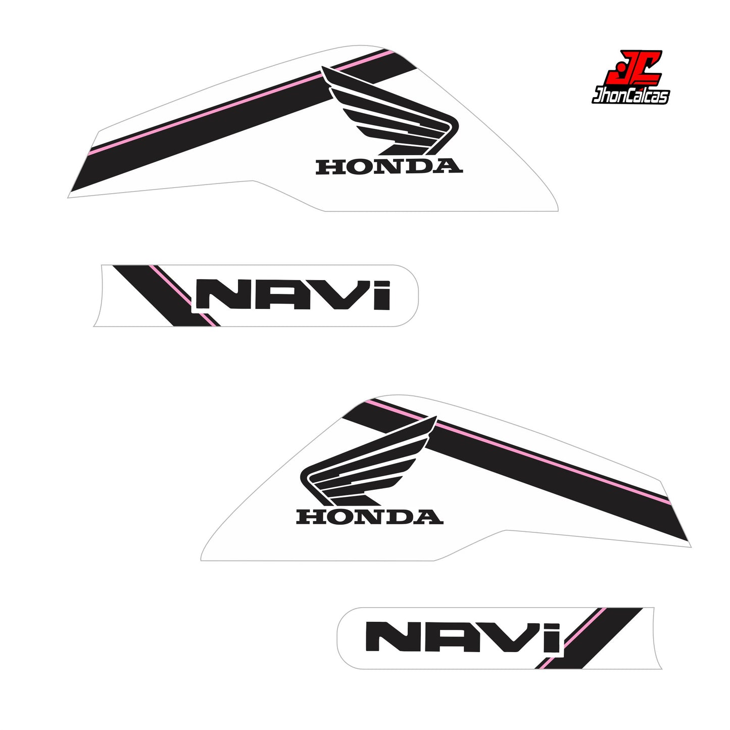 CALCAS HONDA NAVI REF 005 MOTO BLANCA