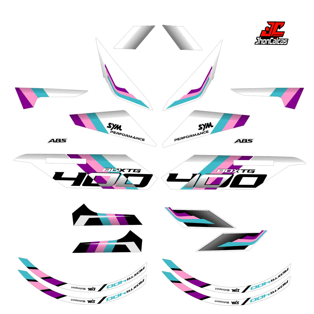 CALCAS ADX TG 400 MOTO BLANCA