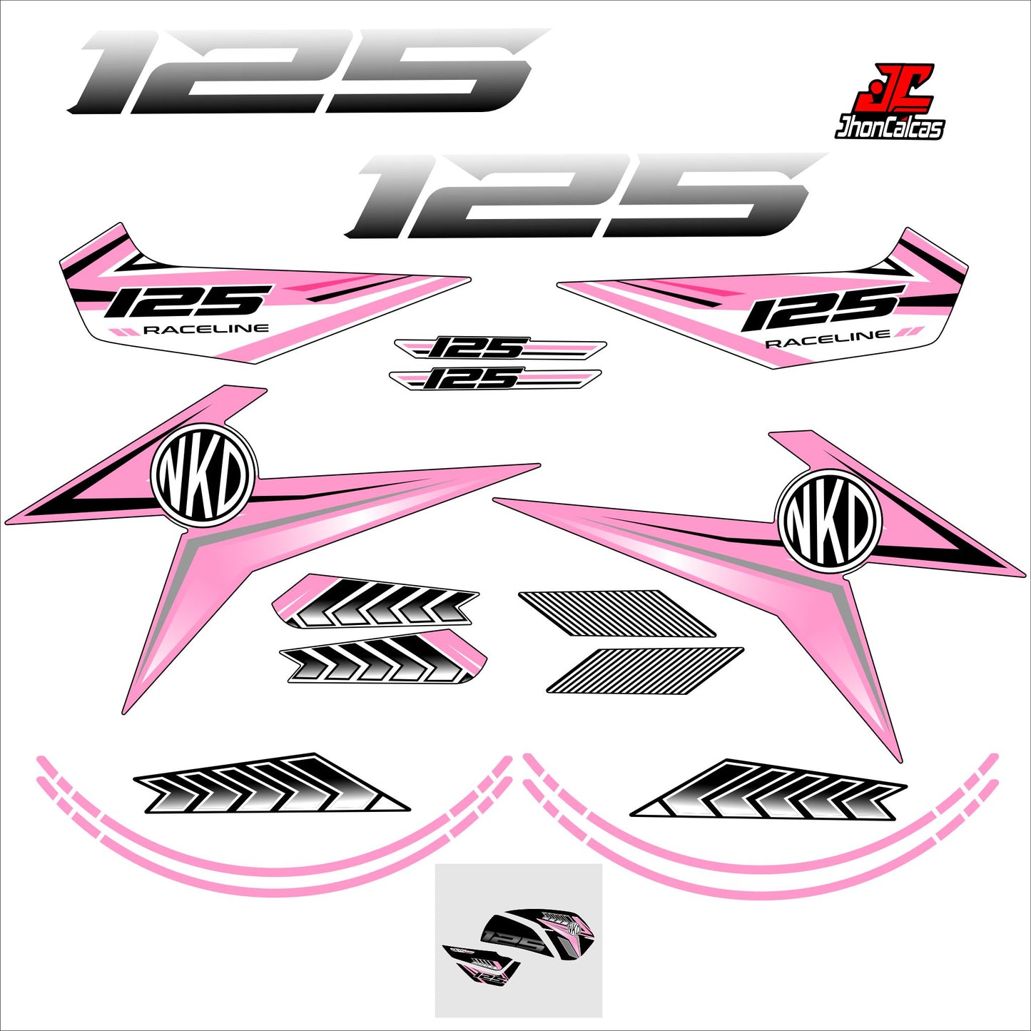 CALCAS NKD REF 006 MOTO NEGRA