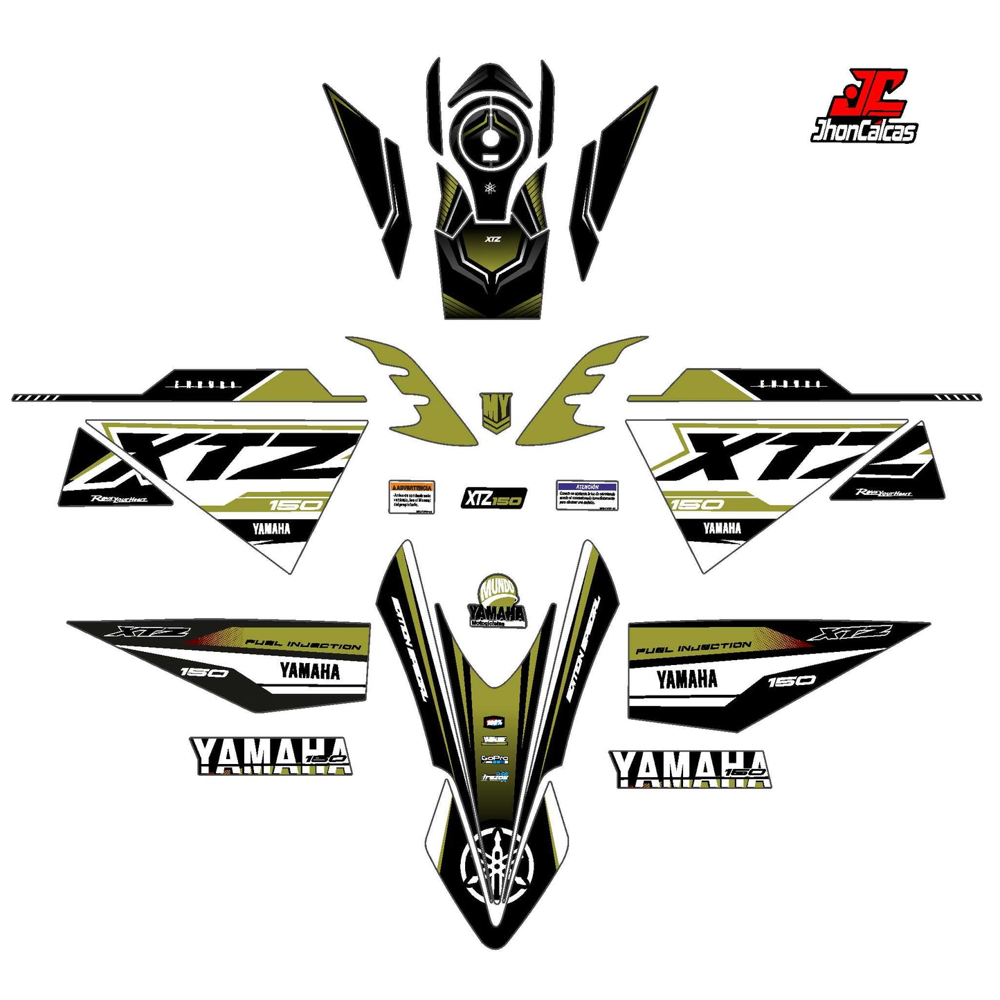 CALCAS FULL XTZ 150 ENDURO SPORT MOTO BLANCA