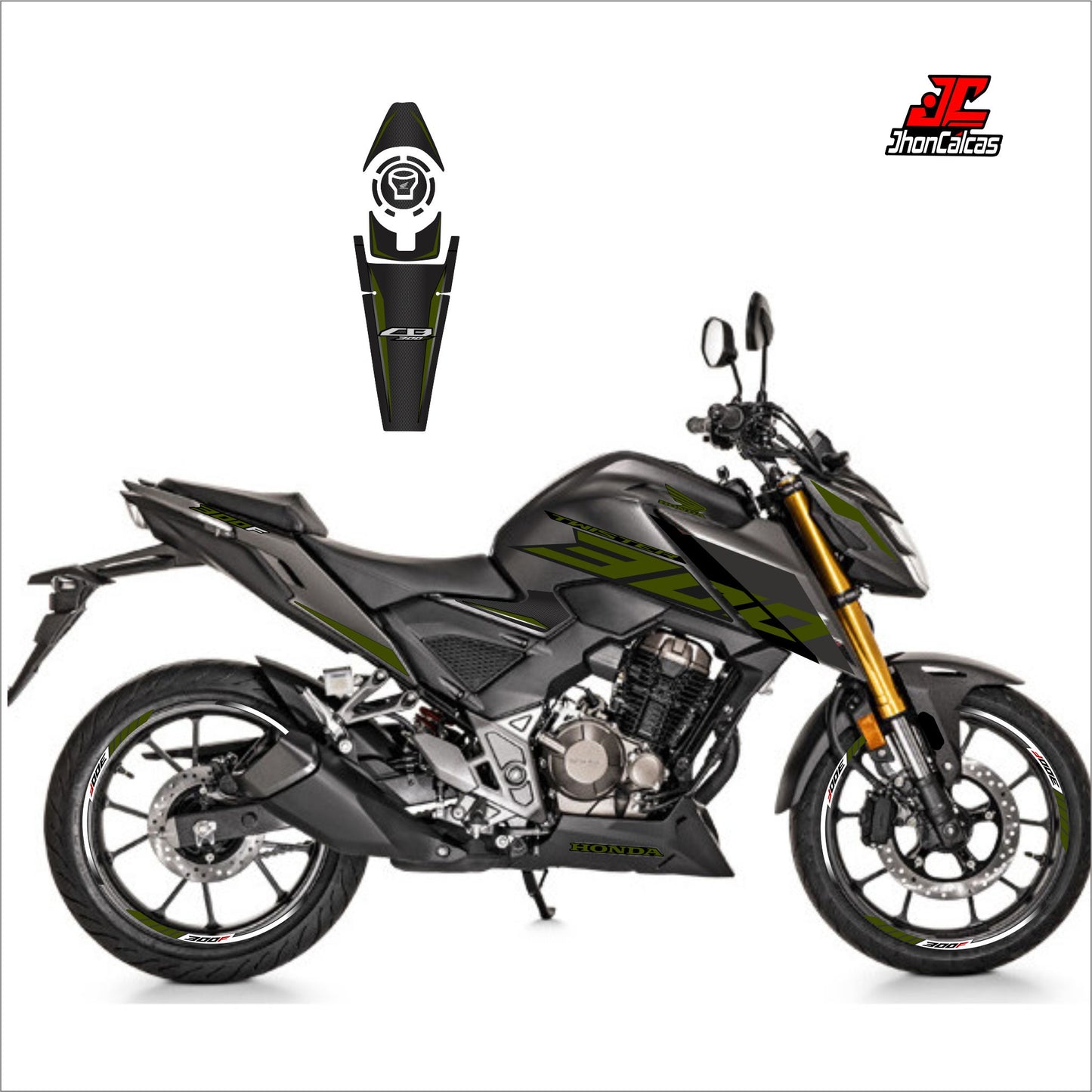 PERSONALIZADO CB TWISTER 300F Y PROTECTOR DE TANQUE