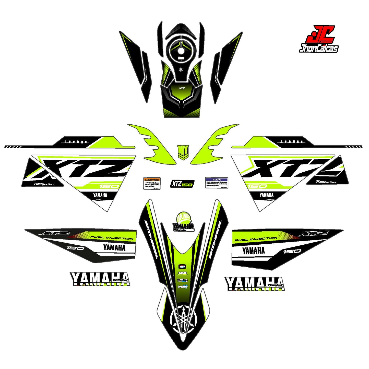 CALCAS FULL XTZ 150 ENDURO SPORT MOTO BLANCA