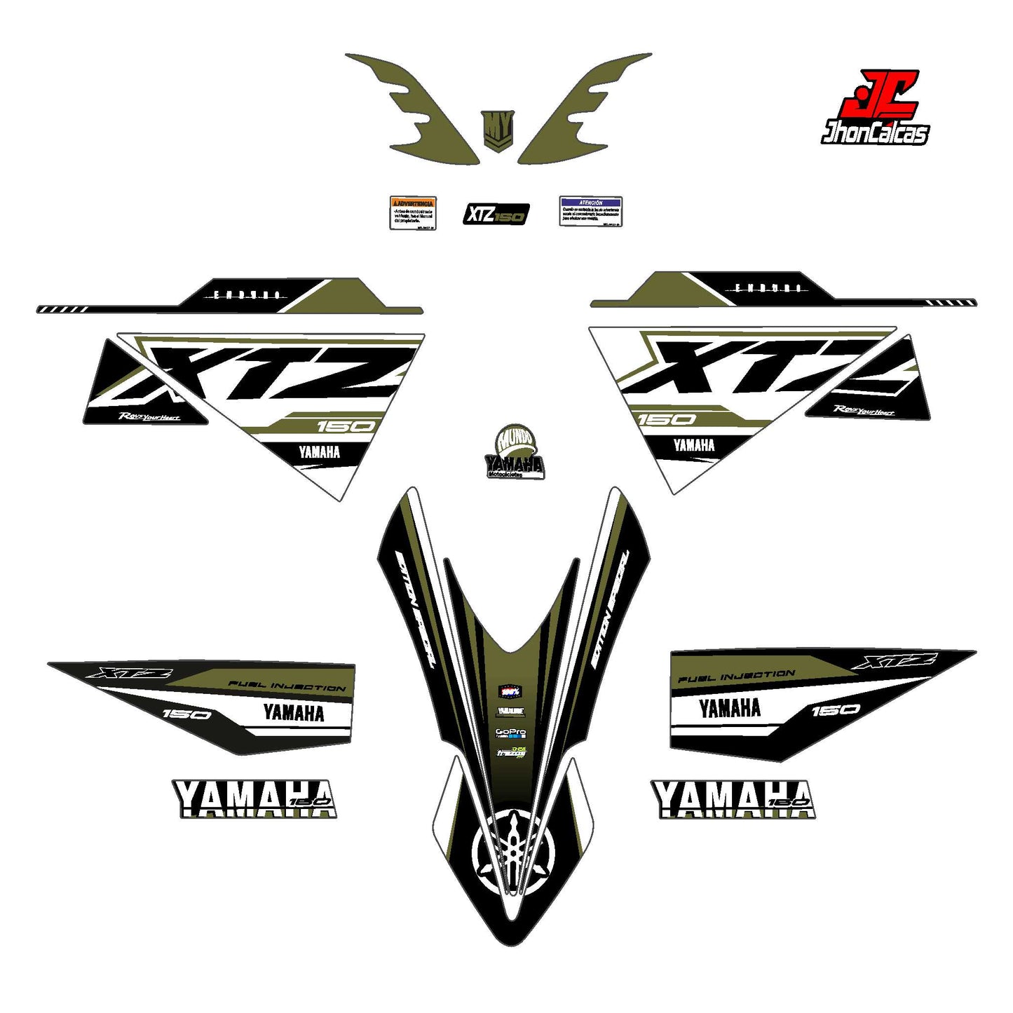 CALCAS XTZ 150 ENDURO SPORT MOTO BLANCA SIN PROTECTOR