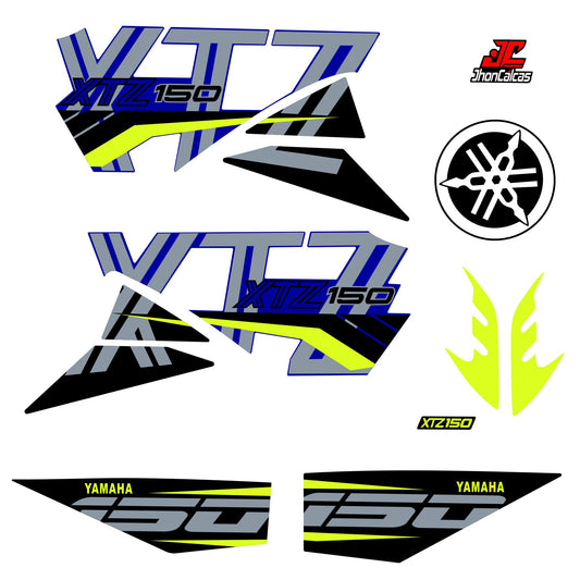 CALCAS XTZ 150 PERSONALIZADAS MOTO AZUL