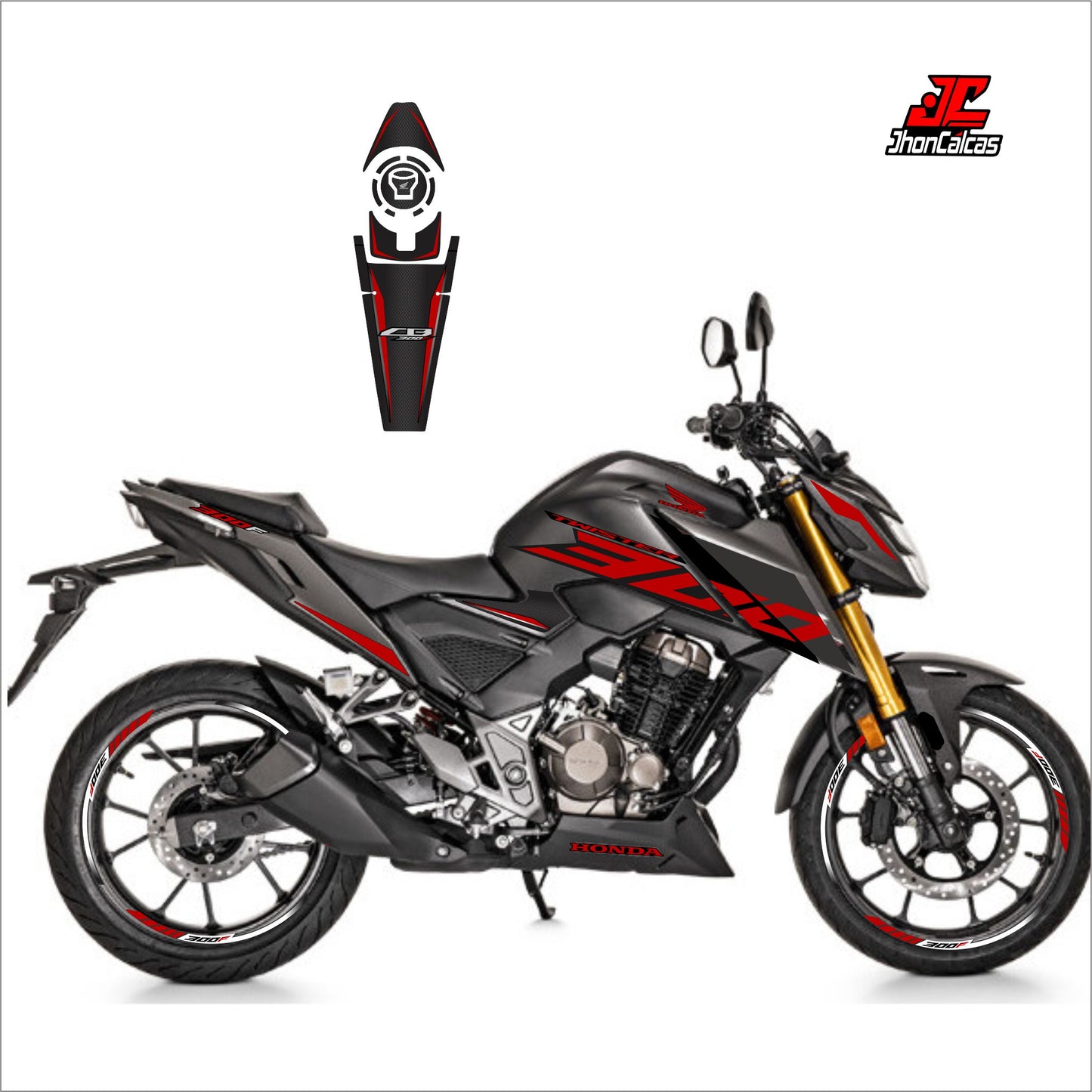 PERSONALIZADO CB TWISTER 300F Y PROTECTOR DE TANQUE