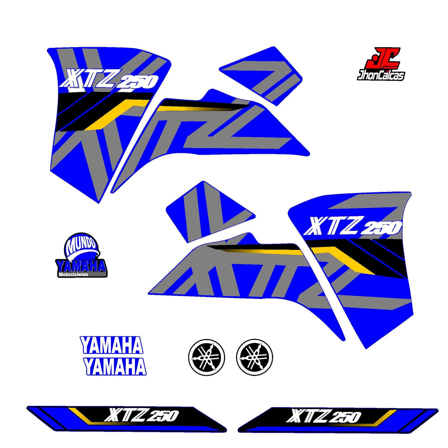 CALCAS XTZ 250 REF 009 MOTO AZUL