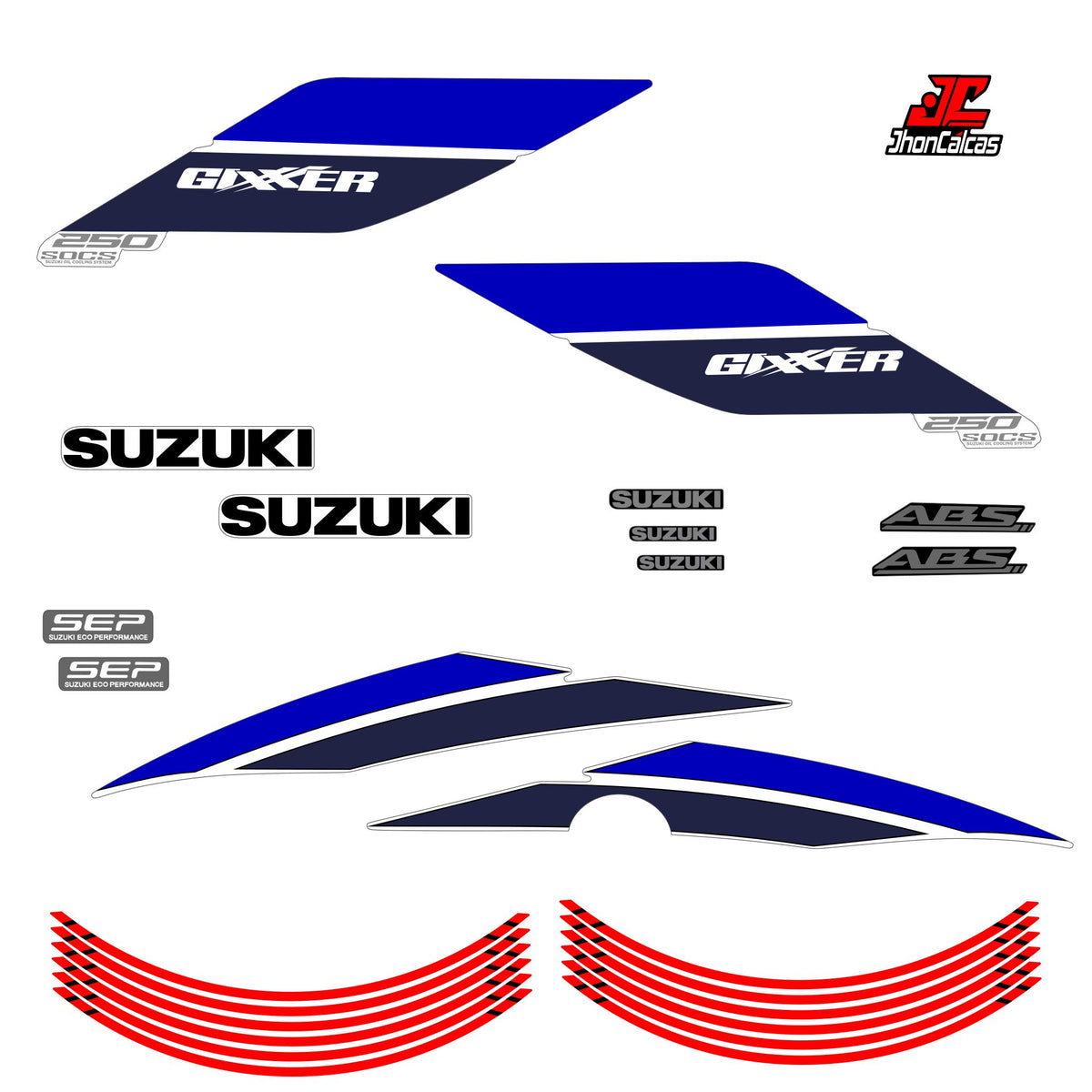 CALCAS GIXXER 150 REF 004 2027