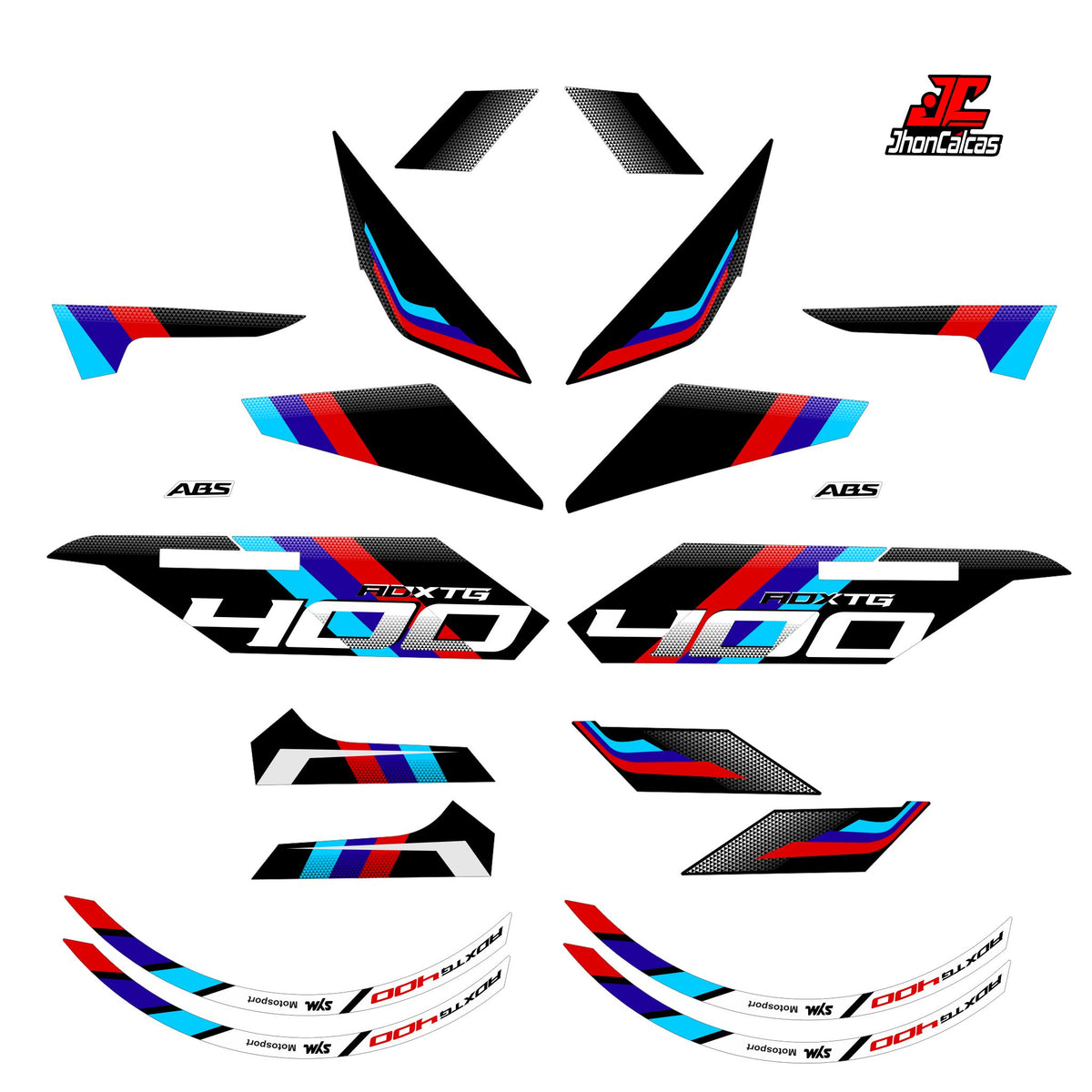 CALCAS ADX TG 400 MOTO NEGRA