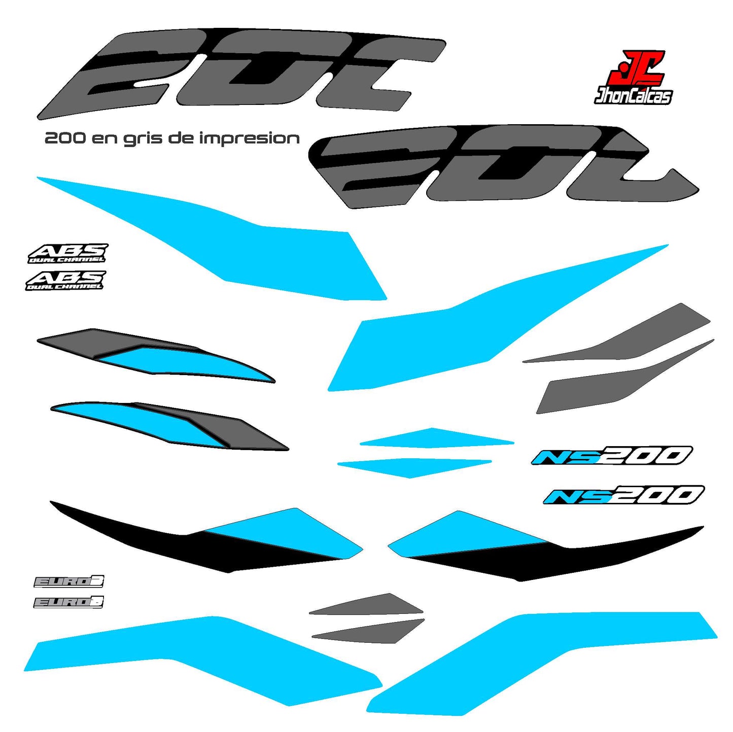 CALCAS PULSAR NS FI 2024 - 200 GRIS