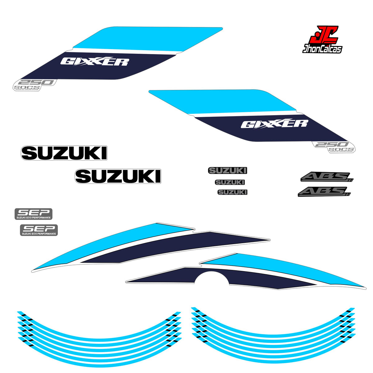CALCAS GIXXER 150 REF 004 2027