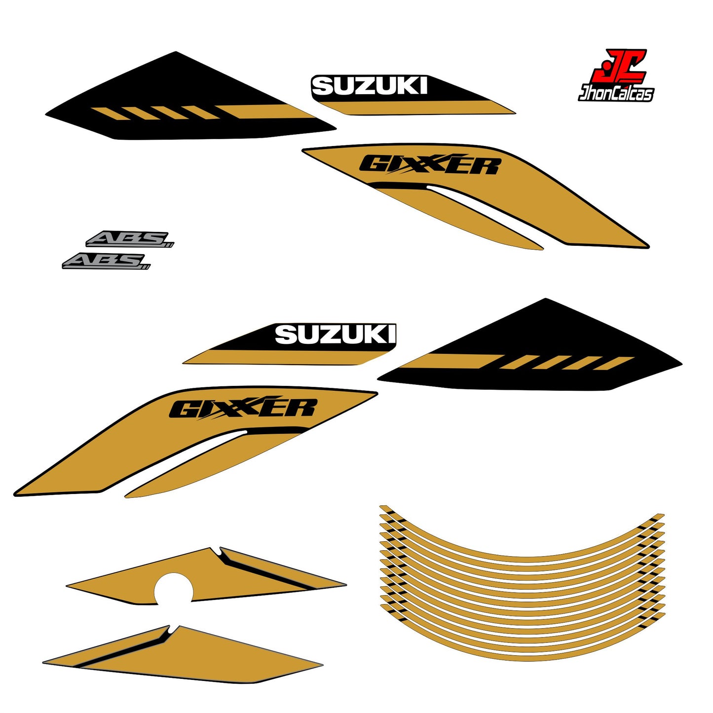 CALCAS GIXXER 150 REF 003 2027