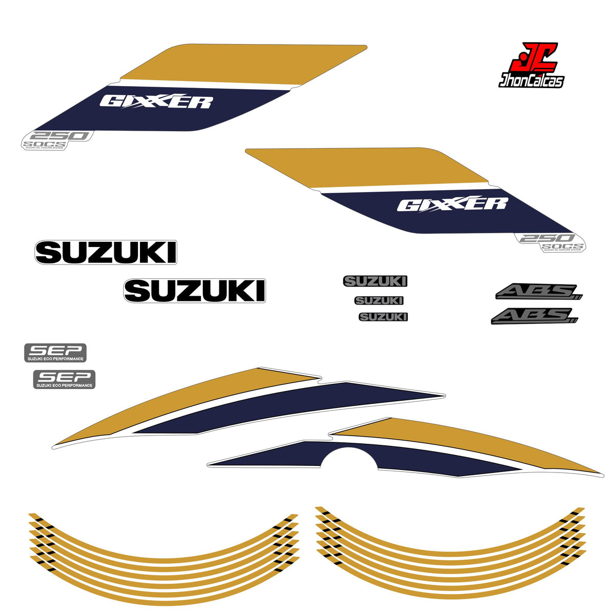 CALCAS GIXXER 150 REF 004 2027