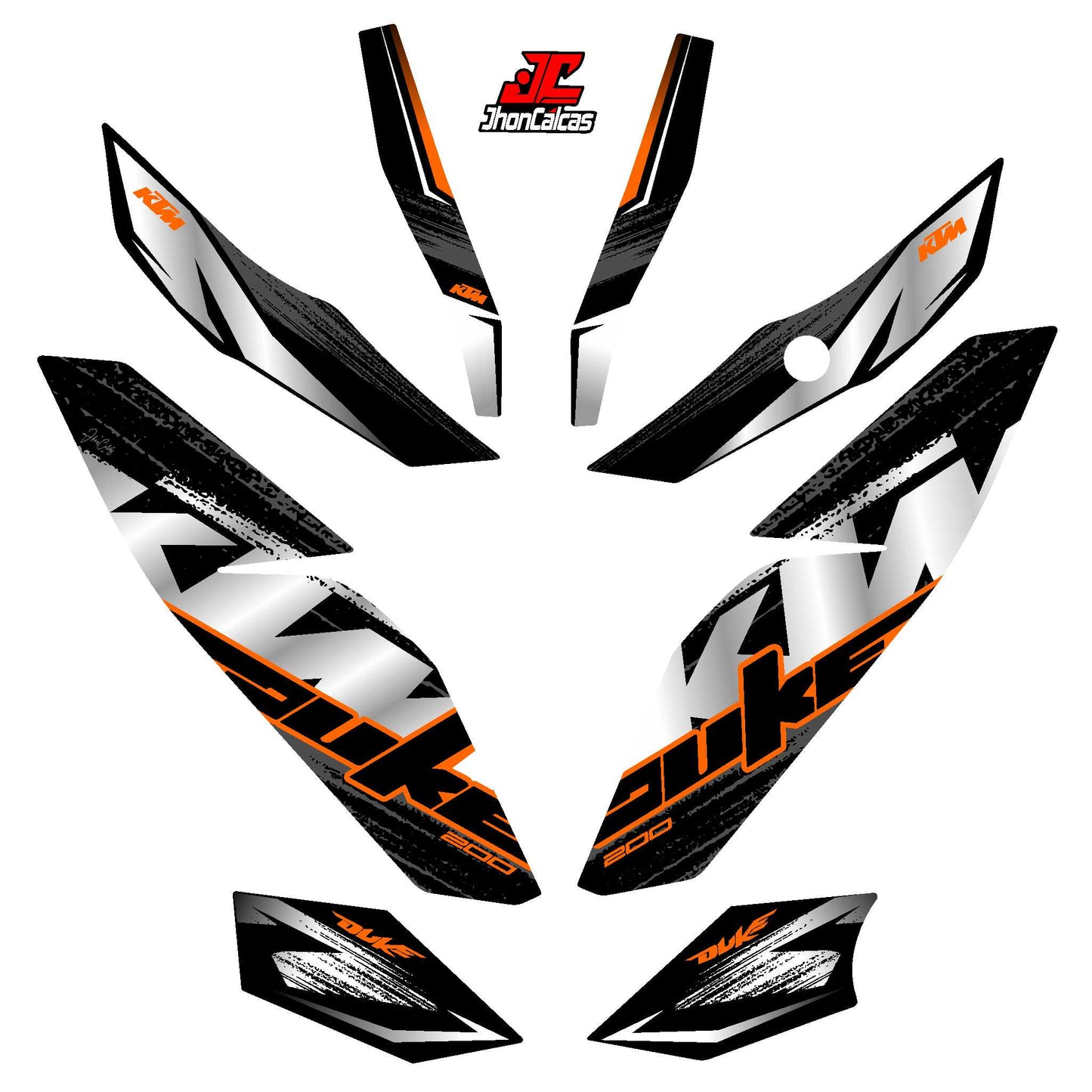  CALCAS DUKE 200 PERSONALIZADAS