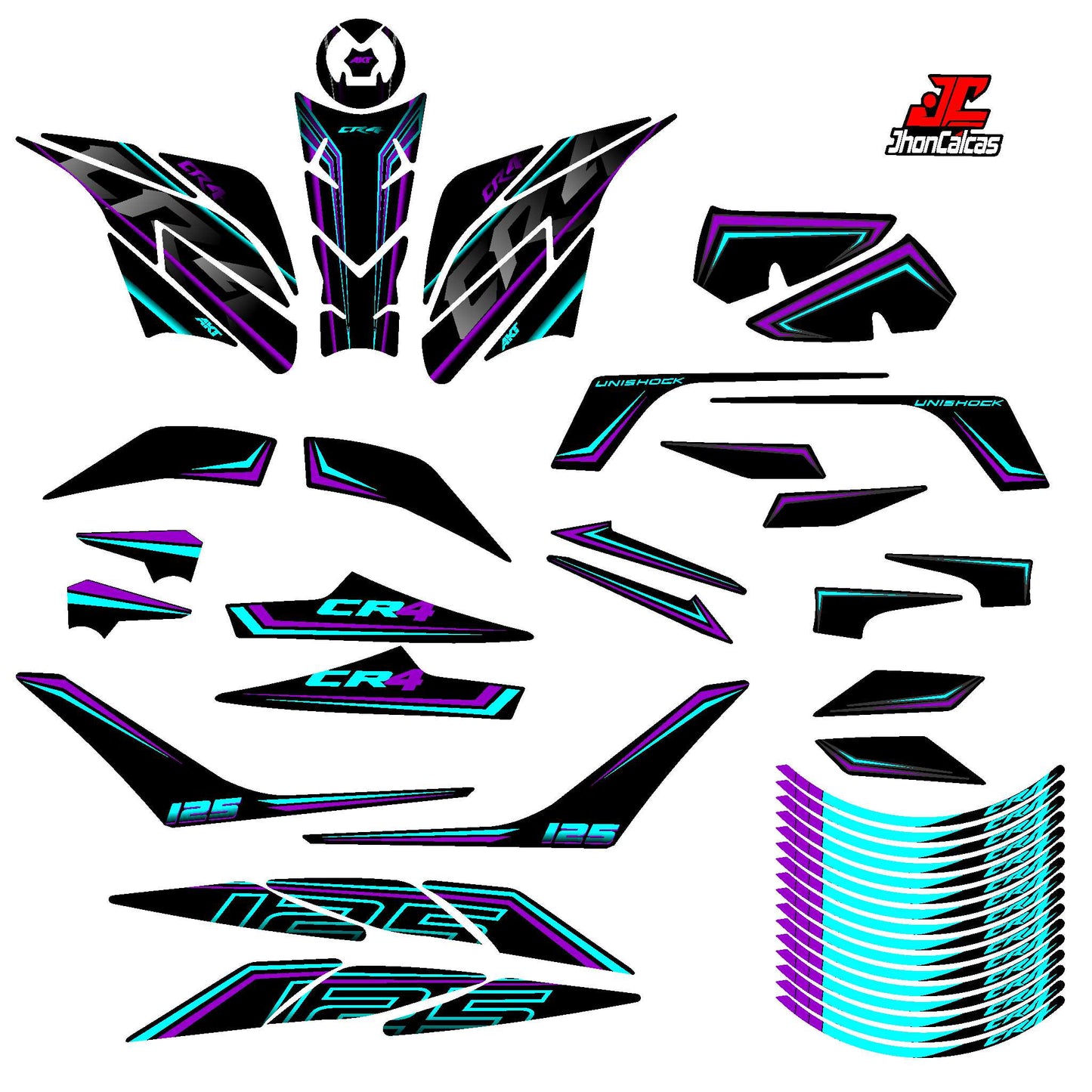 KIT PERSONALIZADO CR4 125-162 CON PROTECTOR