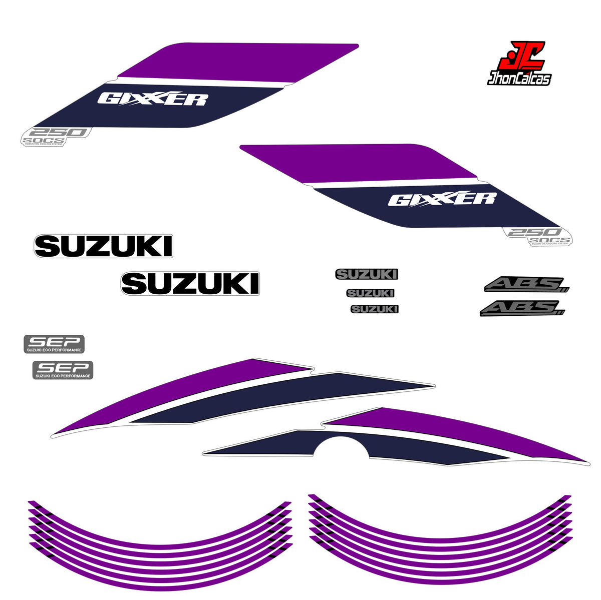 CALCAS GIXXER 150 REF 004 2027