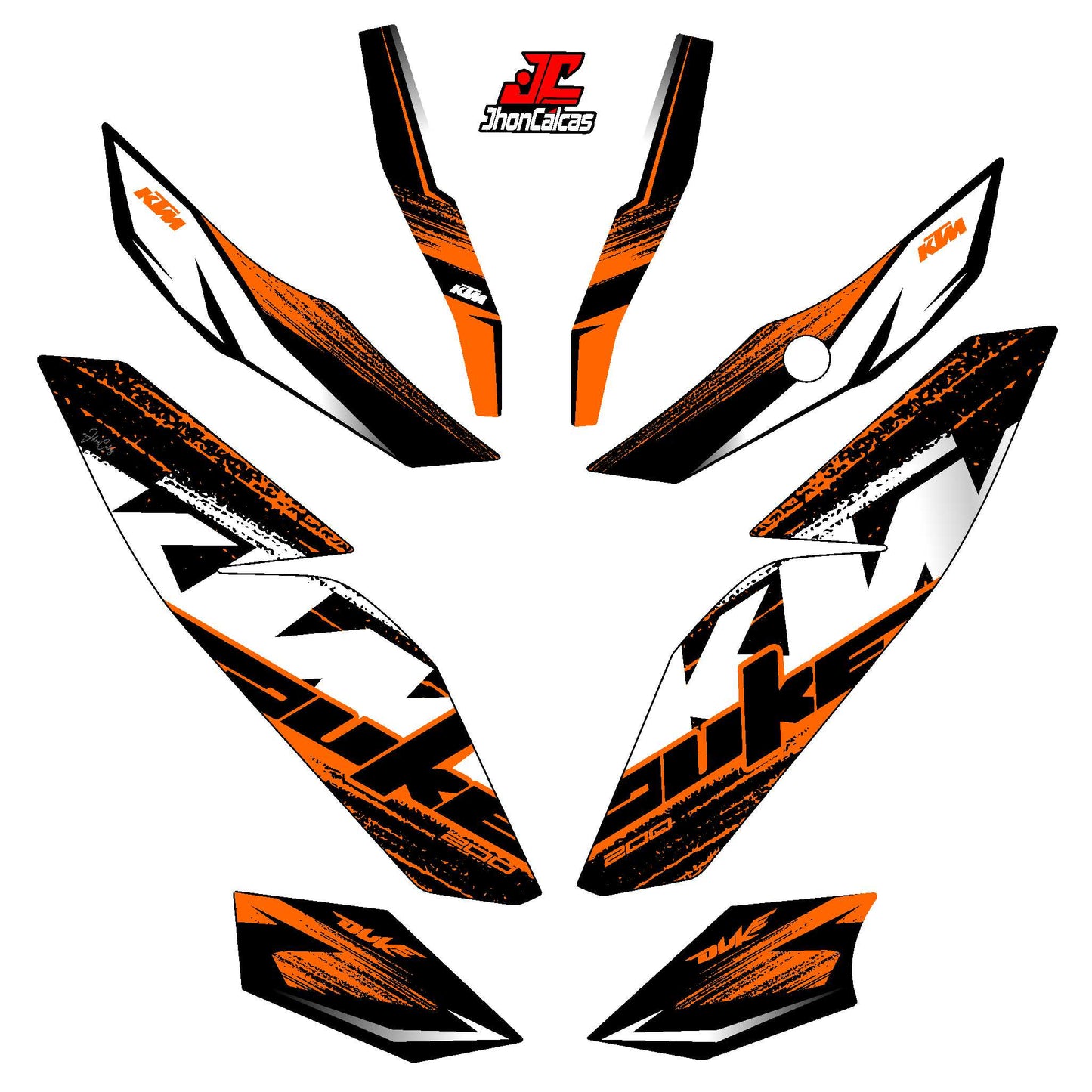  CALCAS DUKE 200 PERSONALIZADAS