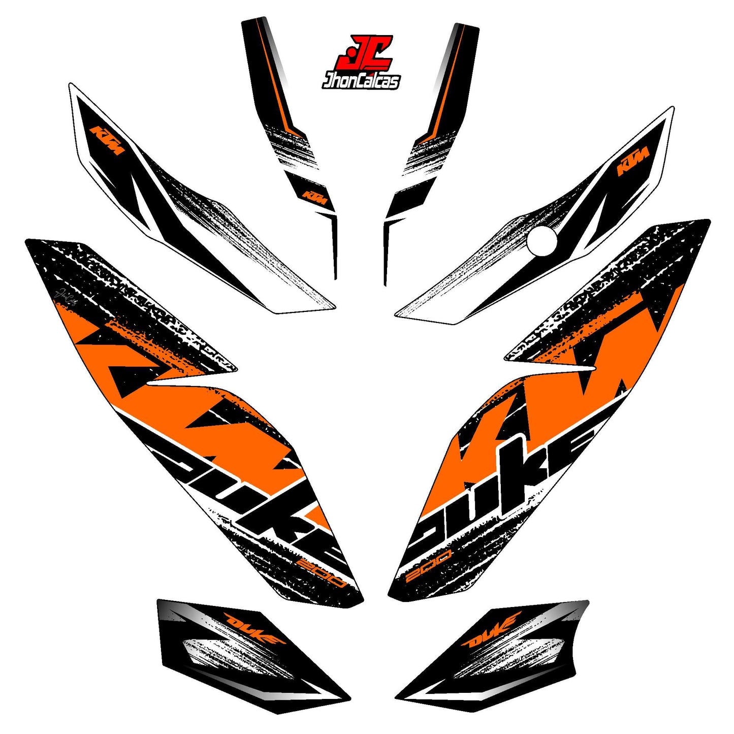  CALCAS DUKE 200 PERSONALIZADAS