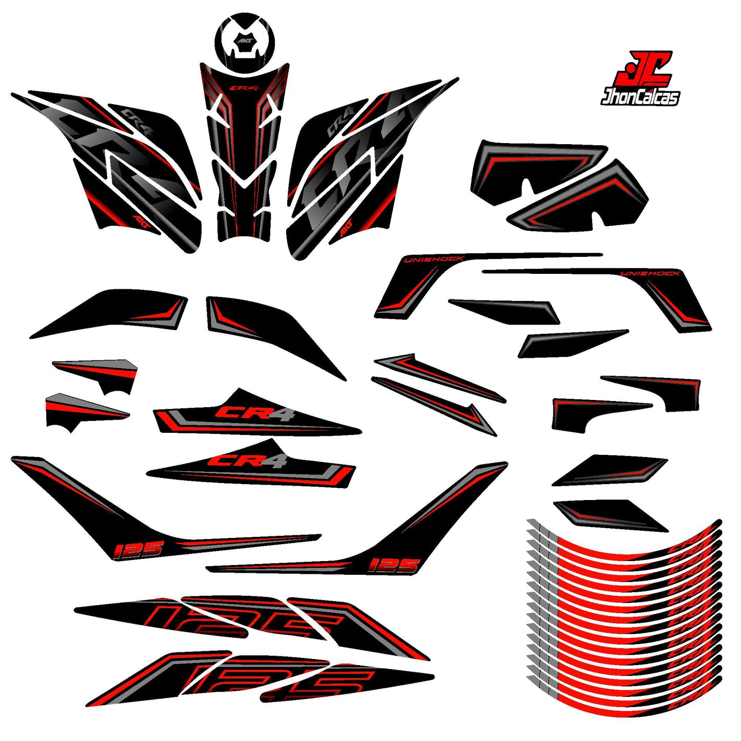 KIT PERSONALIZADO CR4 125-162 CON PROTECTOR