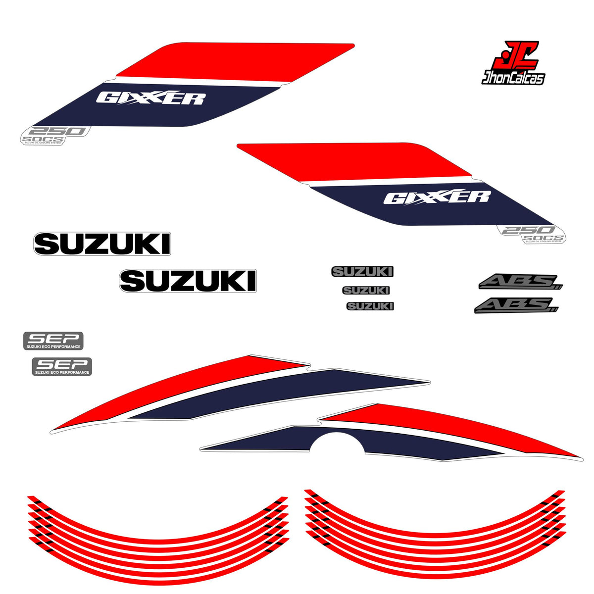 CALCAS GIXXER 150 REF 004 2027