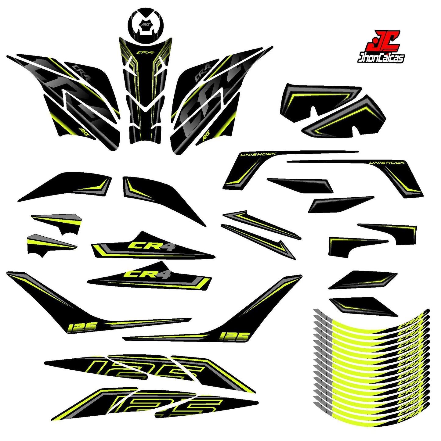 KIT PERSONALIZADO CR4 125-162 CON PROTECTOR