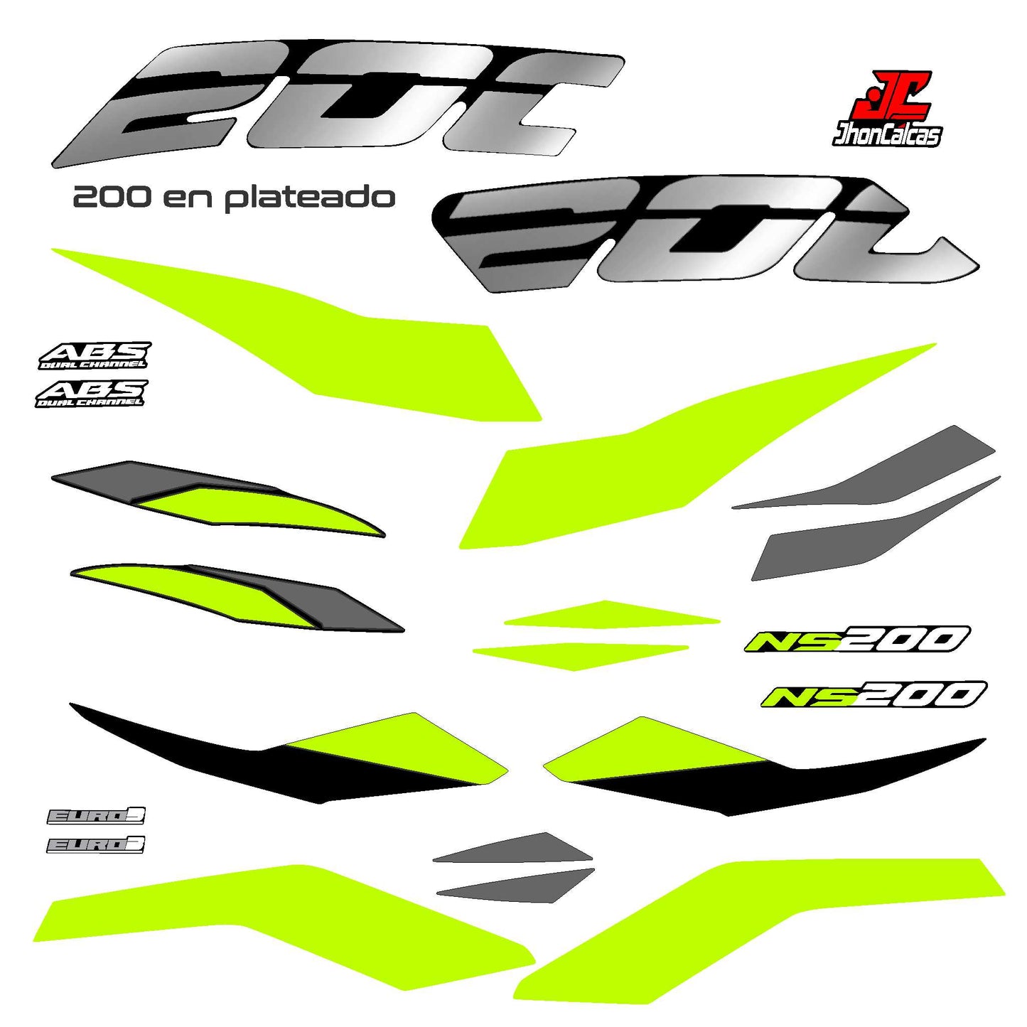 CALCAS PULSAR NS FI 200 PLATEADO